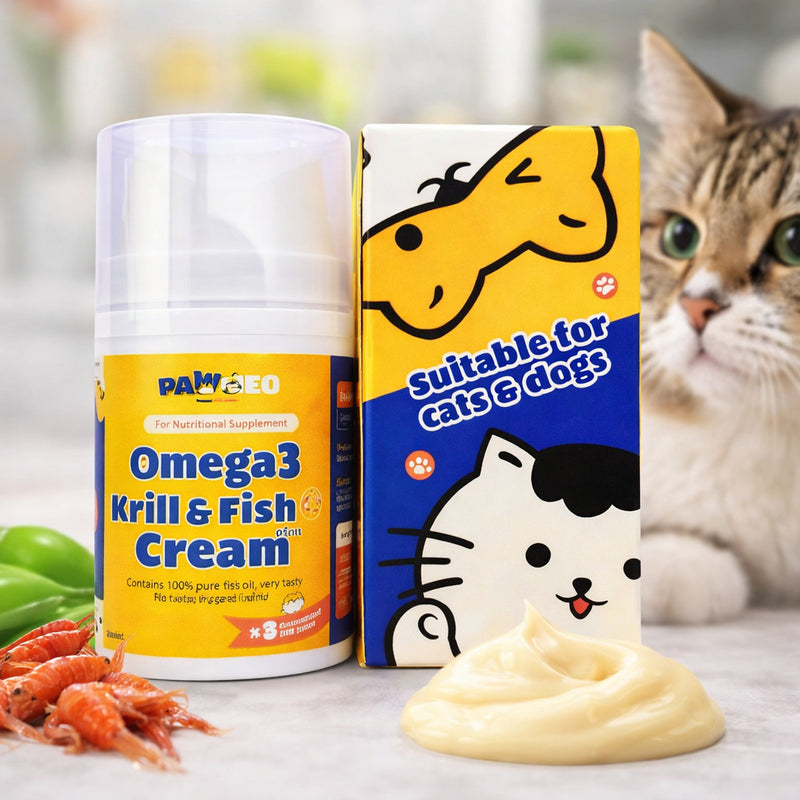 PAWMEO OMEGA 3 KRILL + FISH CREAM 50ML