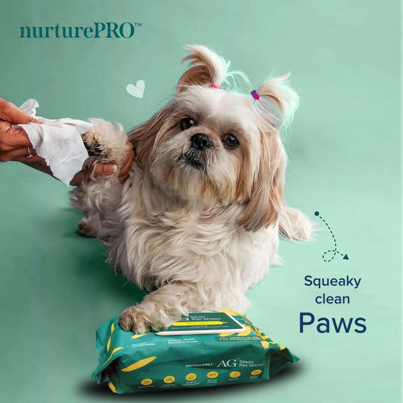 NURTURE PRO AG+ Pet Wet Wipes 10's