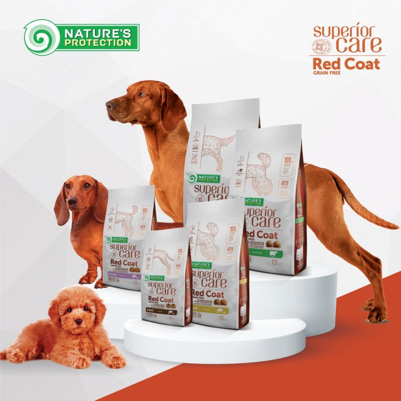 Nature's Protection Red Coat Puppy/Adult Salmon Dog Food 1.5KG