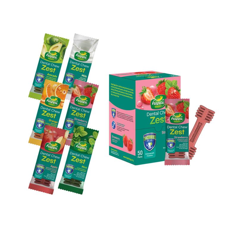 HAPPI DOGGY ZEST / CARE DENTAL CHEW 4" 1PCS